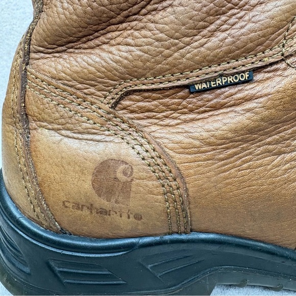 Carhartt 6 Inch Steel Toe Waterproof Leather Boots Men’s 13 Brown/Tan Workwear
